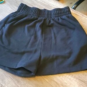 H&M black knit shorts size XS with pockets